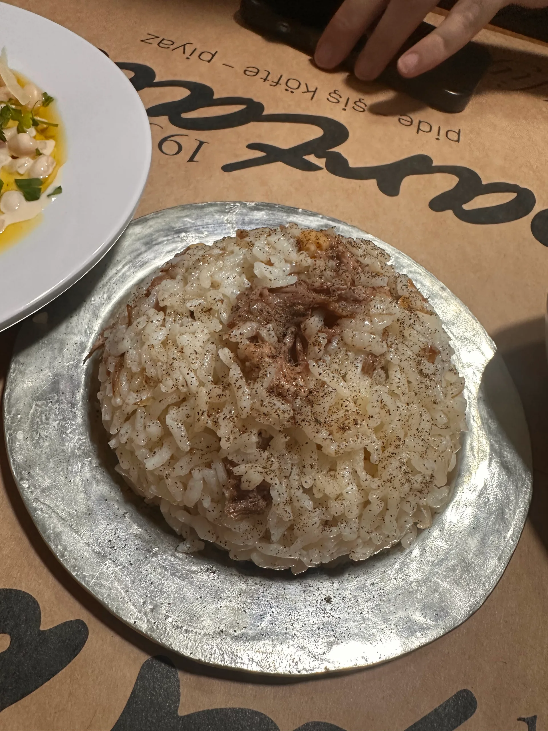 Kabune pilavı porsiyonu
